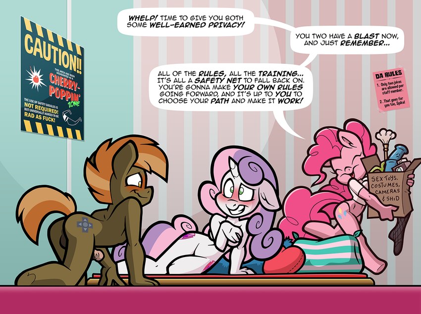 button mash, pinkie pie, and sweetie belle (friendship is magic and etc) created by toonbat
