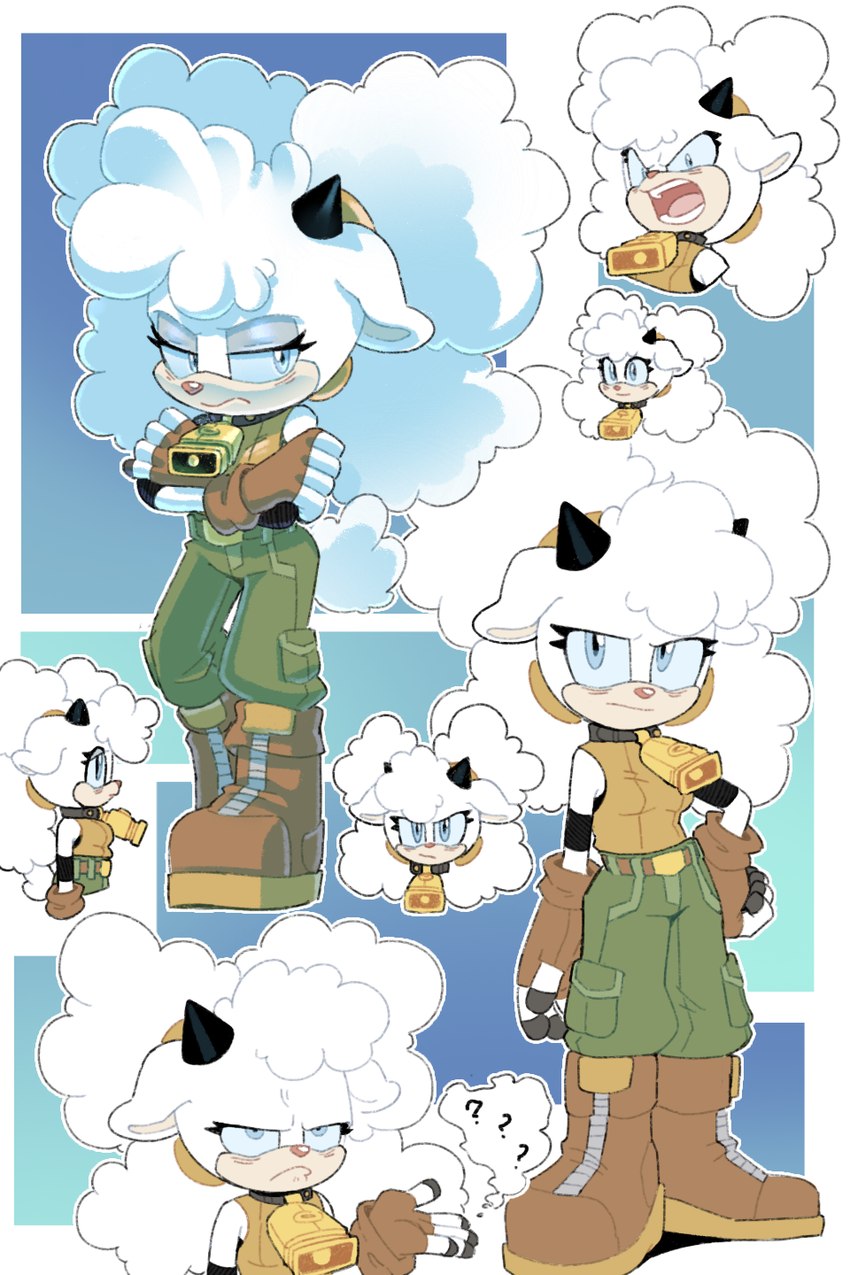 lanolin the sheep (sonic the hedgehog (comics) and etc) created by veeloopz