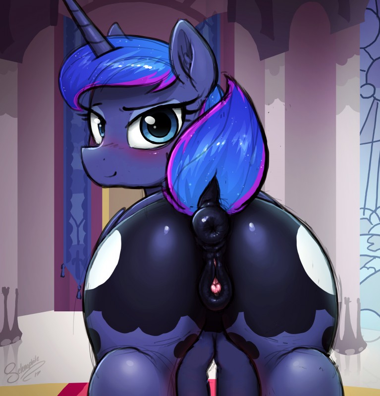 princess luna (friendship is magic and etc) created by selenophile and third-party edit