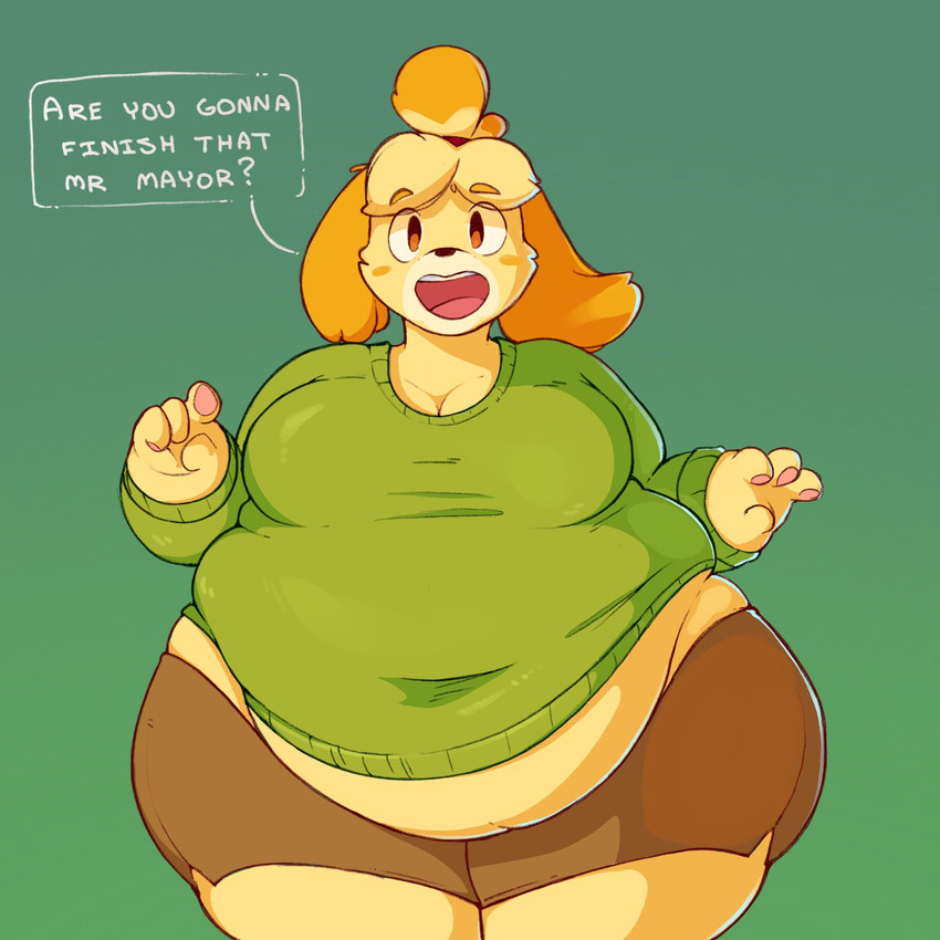 isabelle (animal crossing and etc) created by psydoux