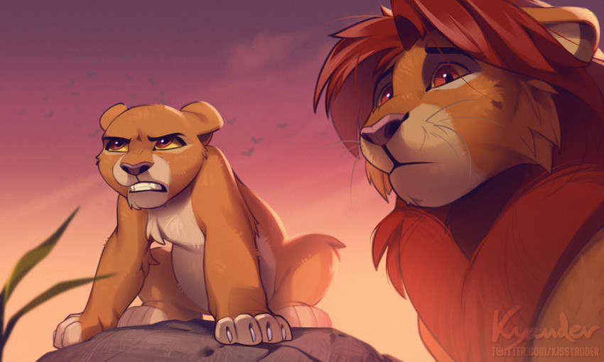 kiara and simba (the lion king and etc) created by kyander