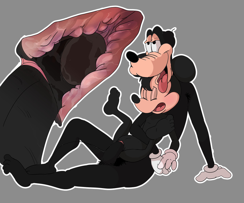 goofy and minnie mouse (disney) created by wugi
