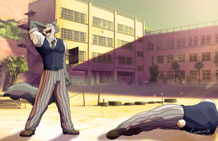 legoshi and riz (beastars) created by xxsparcoxx