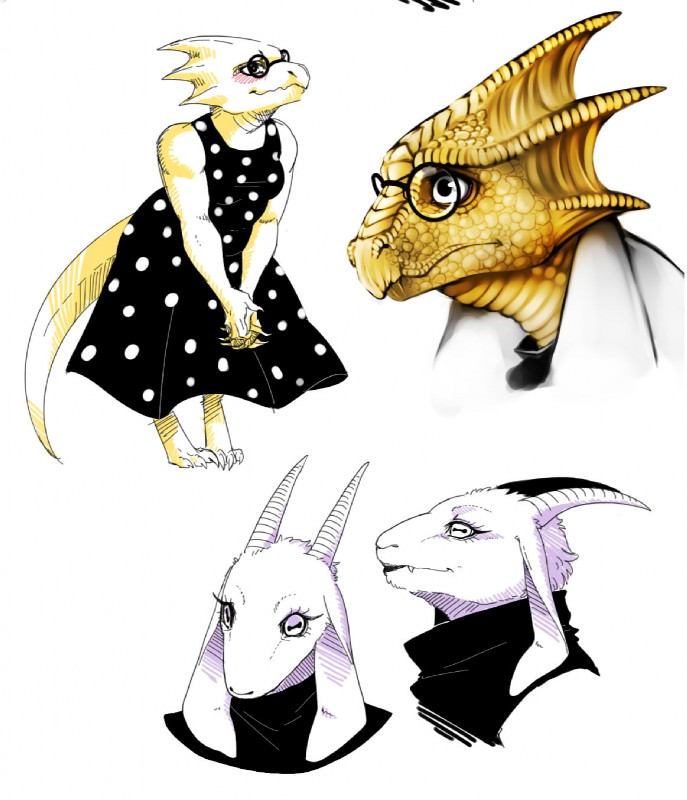alphys and toriel (undertale (series) and etc) created by kelbremdusk