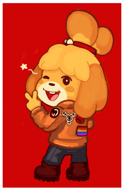 isabelle (animal crossing and etc) created by dogma