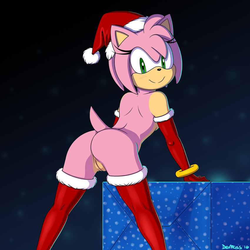 amy rose (sonic the hedgehog (series) and etc) created by devo87