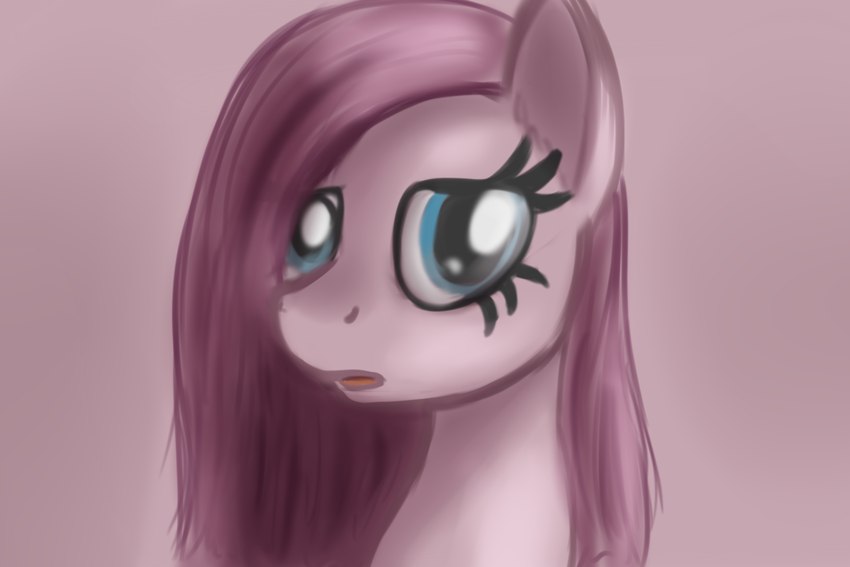 female feral solo jbond friendship_is_magic hasbro my_little_pony pinkamena_(mlp) pinkamena_diane_pie pinkie_pie_(mlp) earth_pony equid equine horse mammal pony 3:2 bust_portrait hi_res portrait