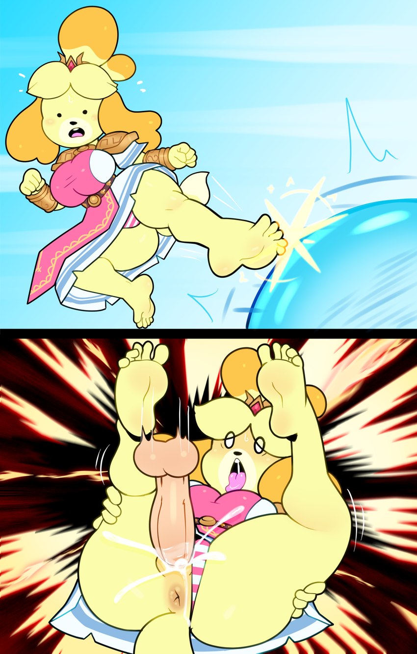 isabelle and princess zelda (super smash bros. ultimate and etc) created by somescrub