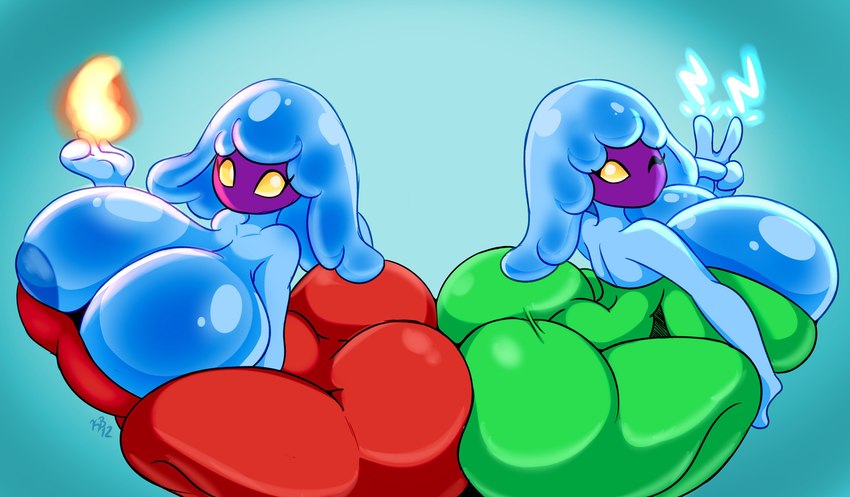 gigi, jellyfish sisters, and merri (mario and luigi (series) and etc) created by kirbot12