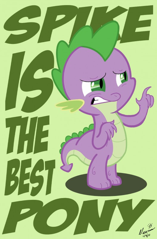 spike (friendship is magic and etc) created by nexivian