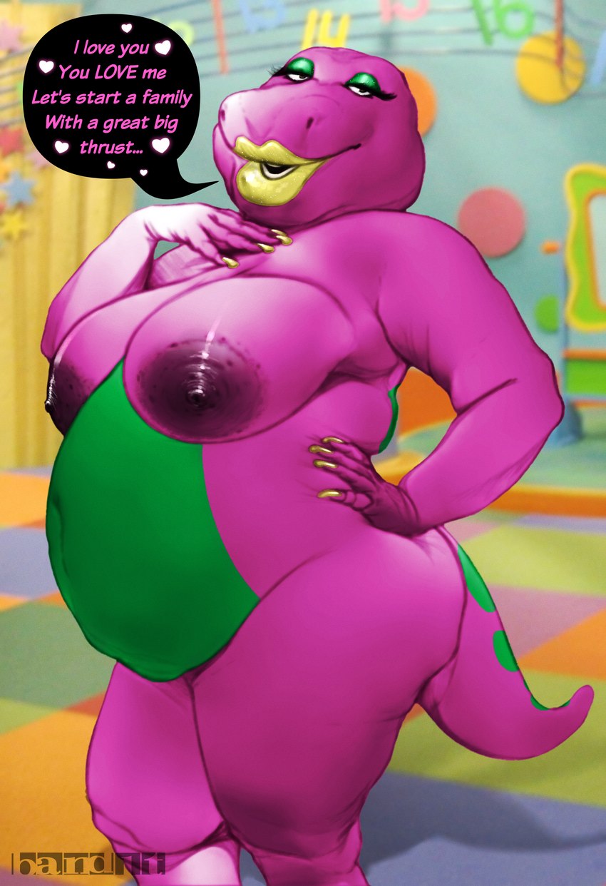 barney the dinosaur (barney and friends) created by band1tnsfw