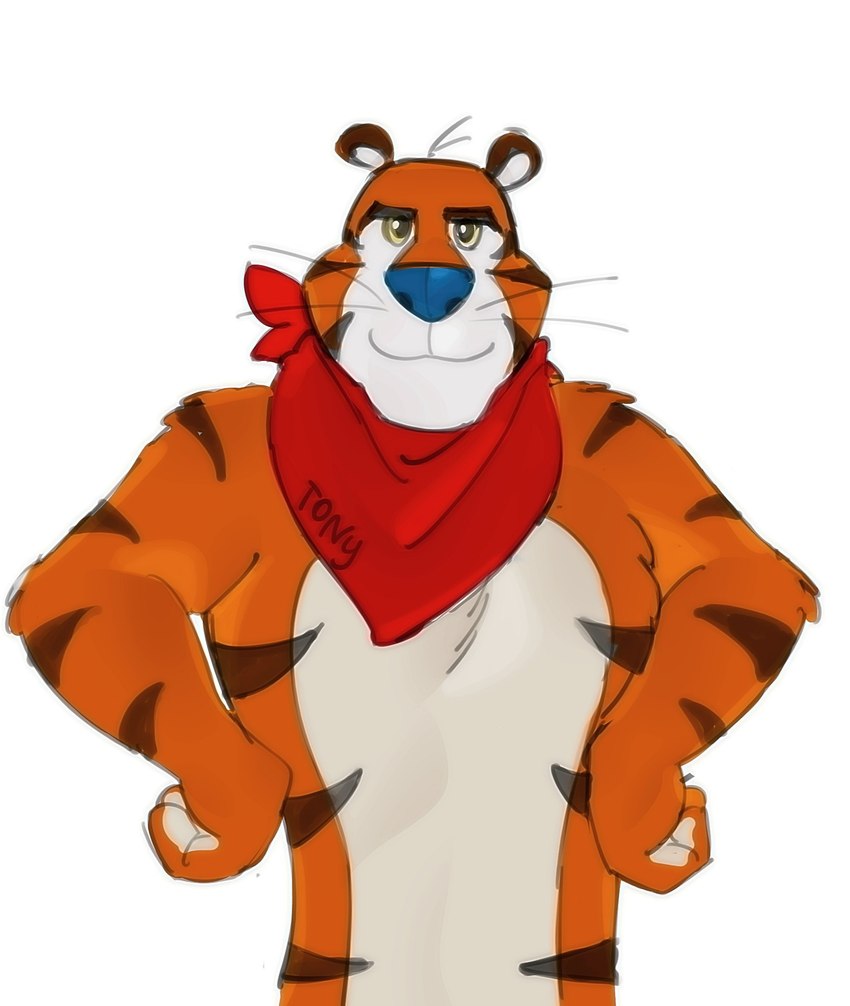 tony the tiger (frosted flakes and etc) created by kogito