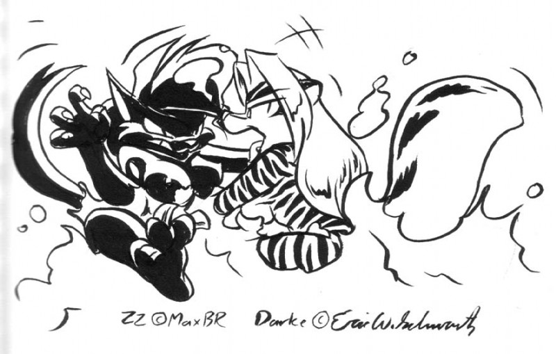 darke katt and zig zag created by eric schwartz