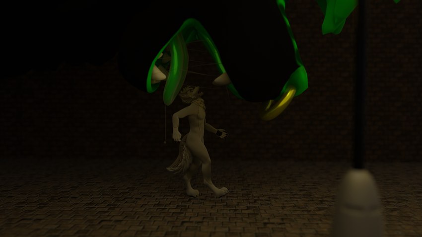 anthro duo macro male male/male micro night open_mouth tongue tongue_out vore mythology anonymous_character fareusz canid canine canis dragon hybrid mammal mephitid mythological_creature mythological_scalie scalie skunk wolf 16:9 3d_(artwork) 4k absurd_res digital_media_(artwork) hi_res widescreen