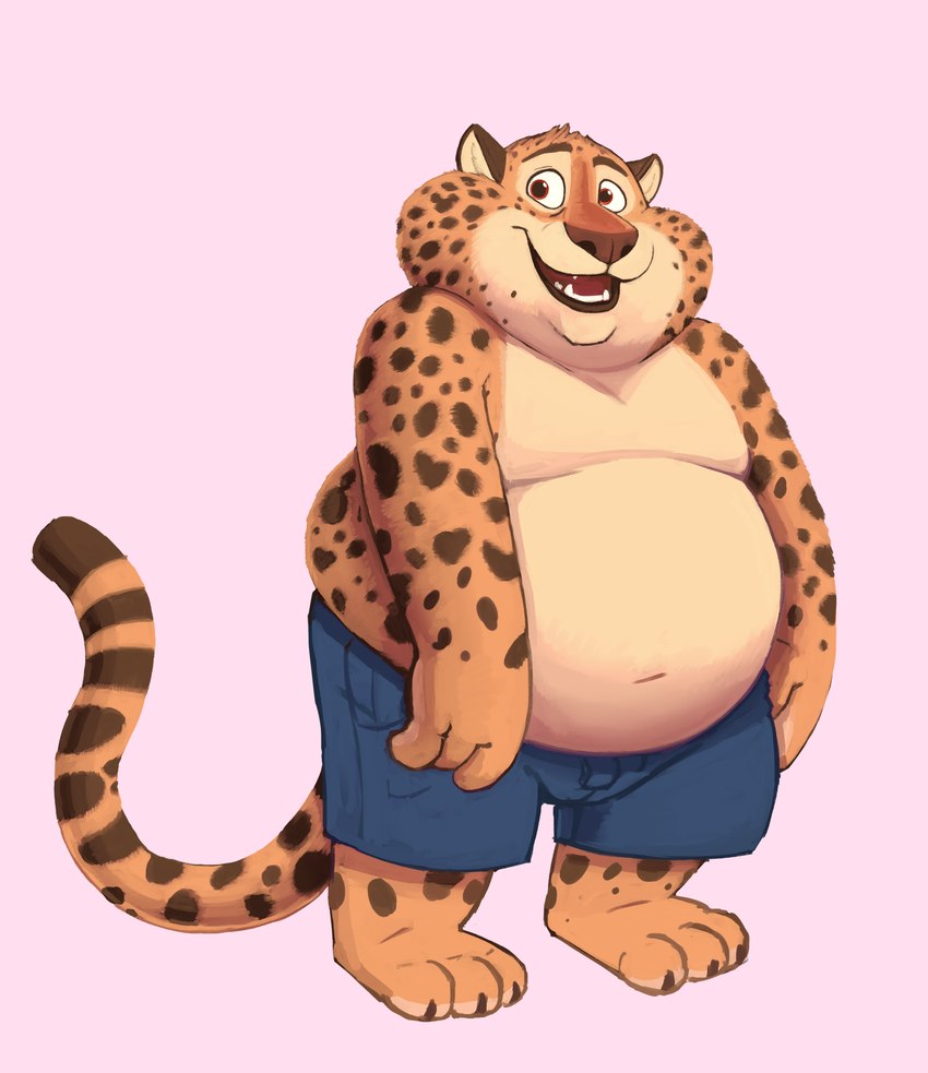 benjamin clawhauser (zootopia and etc) created by spectral-bat