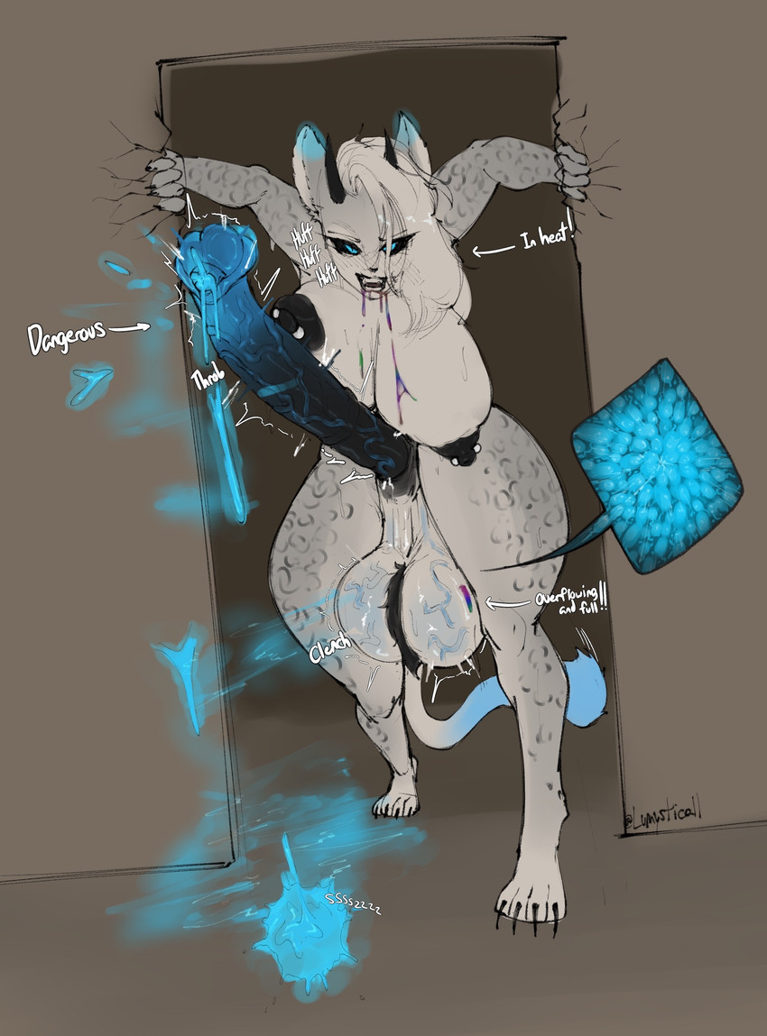 animal_genitalia animal_penis anthro ball_tuft ball_window balls big_balls big_breasts big_butt big_penis black_nipples black_sclera blue_cum blue_ear_tips blue_ears blue_eyes blue_penis blue_tail blue_tail_tip blue_veins bodily_fluids breasts butt clenching_balls colored_cum cracks cum cum_overflow dipstick_ears dipstick_tail drooling ear_markings equine_genitalia equine_penis erection fertility_analysis genital_fluids genitals glowing glowing_cum glowing_ear_tips glowing_ears glowing_eyes glowing_precum glowing_tail glowing_tail_tip gynomorph horn huge_balls huge_penis hyper hyper_balls hyper_genitalia hyper_long_penis hyper_penis in_heat intersex leaking_cum leaking_precum markings mismatched_animal_penis mismatched_equine_penis mismatched_genitalia mismatched_penis multicolored_ears nipple_piercing nipples oil_slick_saliva penis pent_up piercing precum saggy_balls saliva silver_tongue solo sperm_cell sperm_cell_collision steam steaming steaming_body steaming_cum tail tail_markings text thick_thighs throbbing throbbing_balls throbbing_penis tuft unusual_bodily_fluids unusual_cum unusual_genital_fluids vein veiny_balls veiny_penis wide_hips window lumystical riva_(rivetstheblue) demon felid hybrid mammal pantherine snow_leopard english_text hi_res
