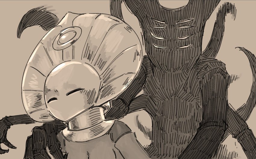 anthro breasts duo eyes_closed female from_behind_position humor male male/female mask sex napalm_express hollow_knight team_cherry godseeker_(hollow_knight) shade_lord_(hollow_knight) arthropod insect meme