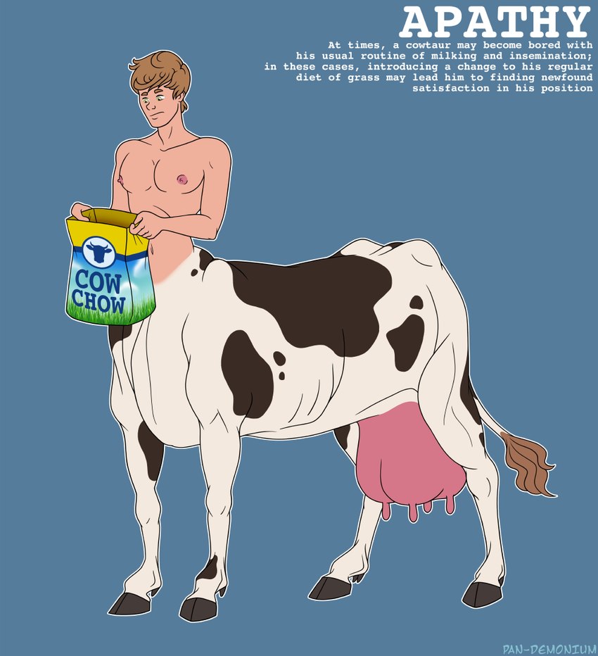 apathetic cow_feed disappointed food hair hooves male navel pecs solo teats text udders frankly-art european_mythology greek_mythology mythology bovid bovid_taur bovine bovine_taur bucentaur cattle cattle_taur centaur equid equid_taur humanoid humanoid_taur mammal mammal_taur taur english_text