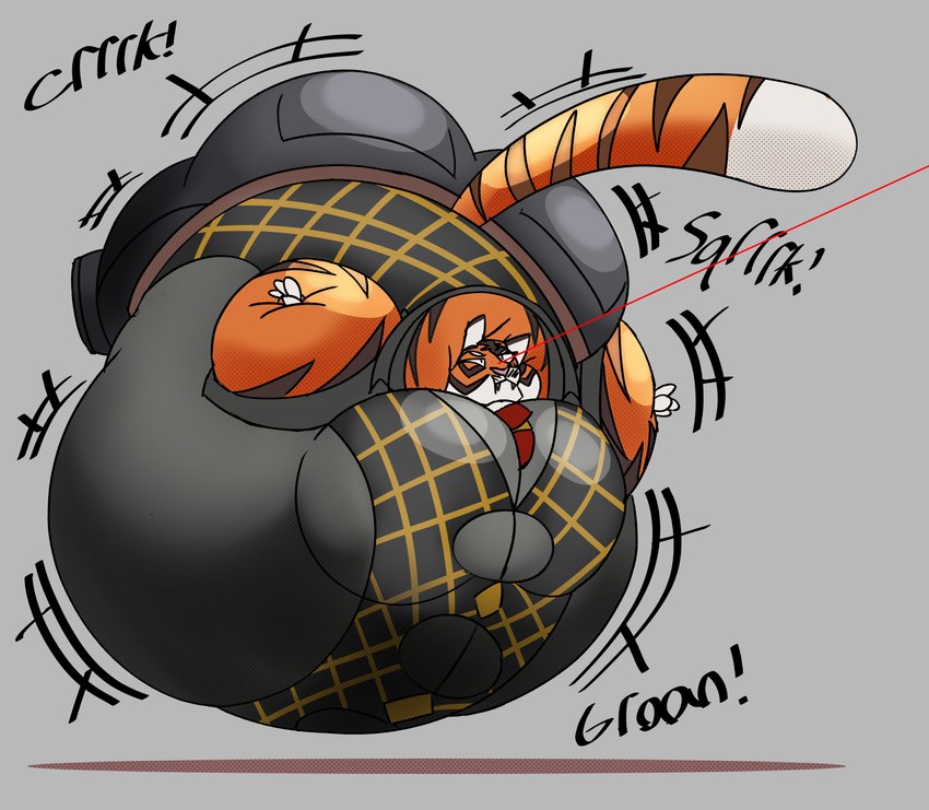 air_inflation anthro belly belly_expansion belly_inflation big_belly big_cheeks big_moobs big_pecs black_bottomwear black_clothing black_pants black_stripes black_tie_(suit) bottomwear classy clothing creaking expansion fangs floating fur grey_clothing grey_shirt grey_topwear groan huge_belly hyper hyper_belly immobile inflation laser laser_pointer male moobs orange_body orange_fur pants pecs shirt solo squeaking stripes suit teeth topwear tuxedo_vest cocopuffbear epic_games fortnite oscar_(fortnite) felid mammal pantherine tiger absurd_res hi_res