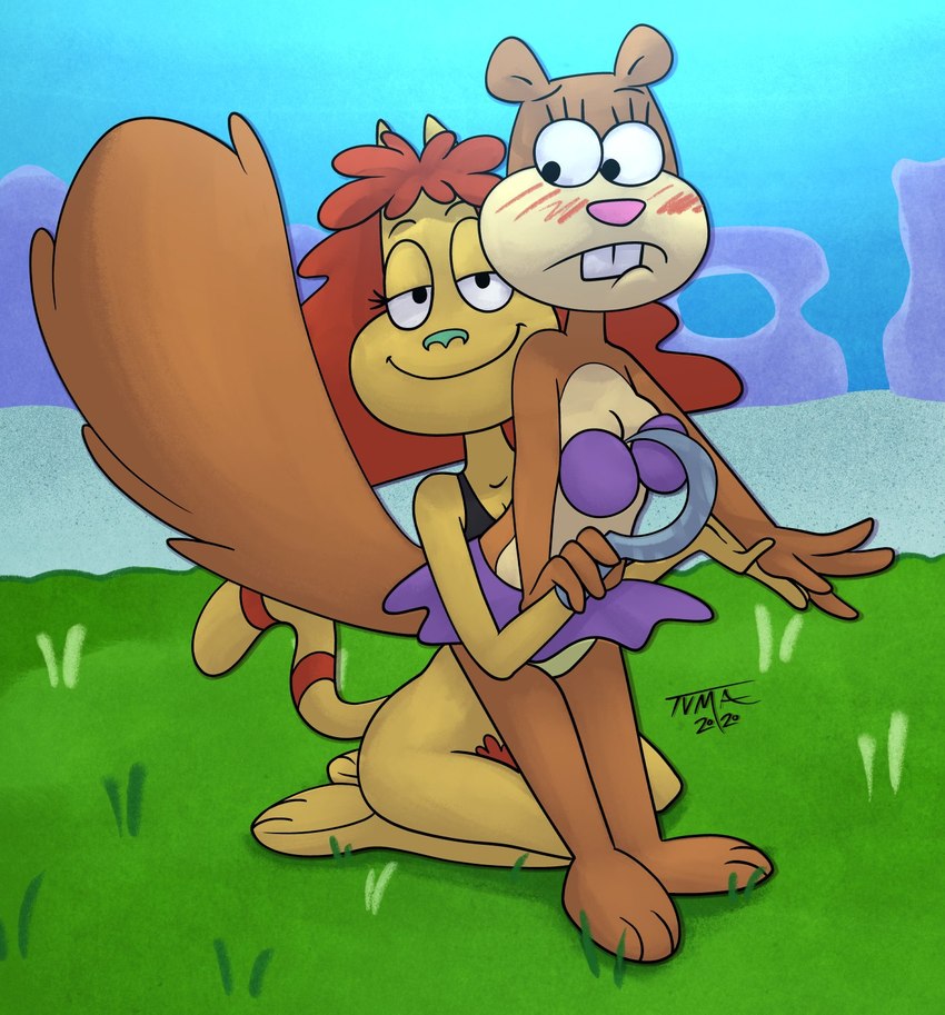 dr. hutchison and sandy cheeks (spongebob squarepants and etc) created by tvma