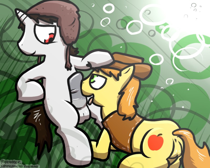 anus canon_x_oc clothing duo erection feral feral_on_feral genitals horn licking male male/male male_penetrated male_penetrating male_penetrating_male oral penetration penis red_eyes sex tongue tongue_out pokehidden friendship_is_magic hasbro my_little_pony mythology braeburn_(mlp) fan_character fireheart earth_pony equid equine horse mammal mythological_creature mythological_equine pony unicorn 5:4