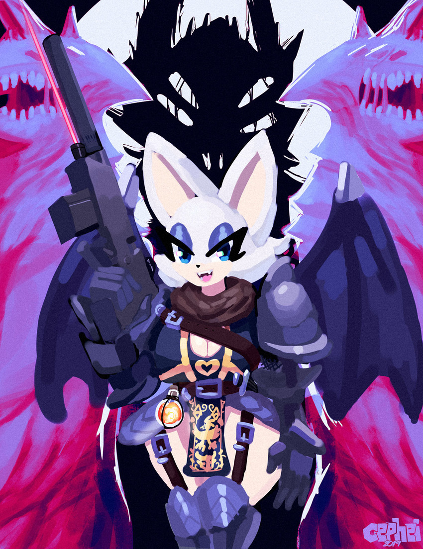 rouge the bat (sonic the hedgehog (series) and etc) created by cephei