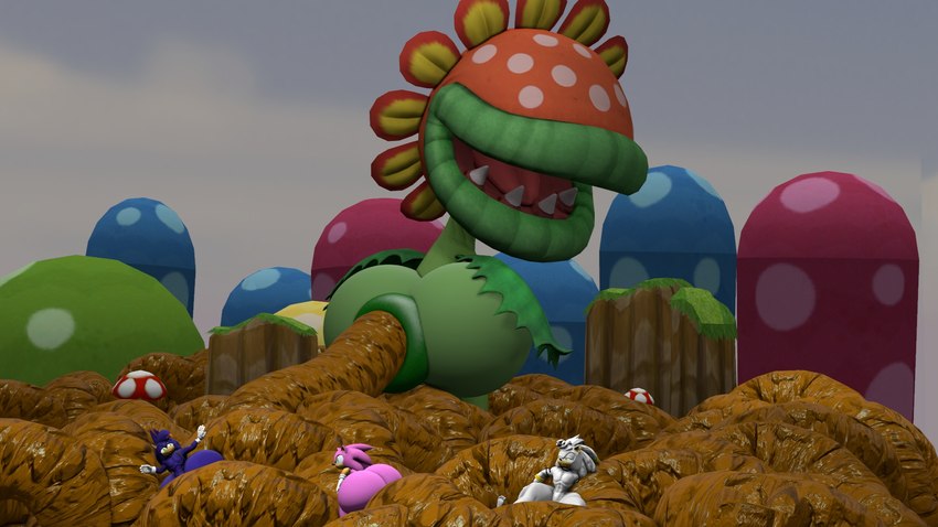 fan character, petey piranha, and shimmer (sonic the hedgehog (series) and etc) created by nightsoil