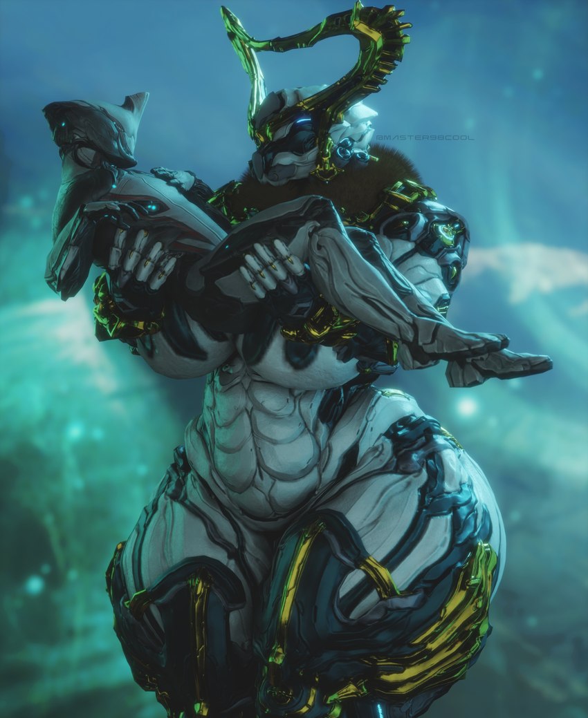 abs big_breasts big_butt breasts butt duo featureless_breasts featureless_face female horn huge_breasts huge_butt huge_hips larger_female machine male male/female muscular muscular_female size_difference smaller_male thick_thighs wide_hips coolmaster98 digital_extremes tencent warframe excalibur_(warframe) hildryn_(warframe) humanoid prime_warframe robot 3d_(artwork) absurd_res digital_media_(artwork) hi_res