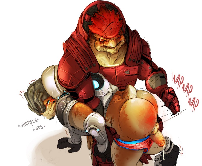 grunt and urdnot wrex (spider-man (series) and etc) created by daire301