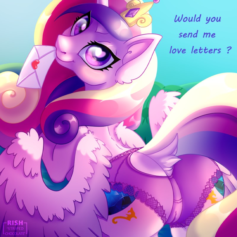 princess cadance (friendship is magic and etc) created by striped-chocolate