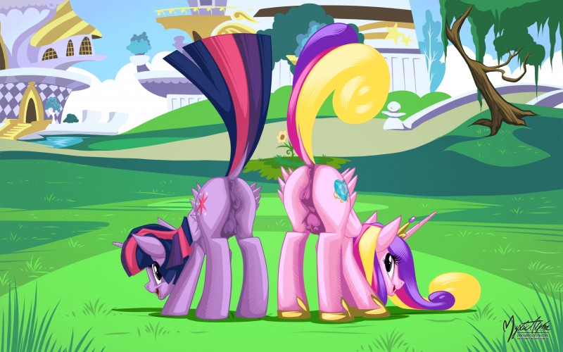 princess cadance and twilight sparkle (friendship is magic and etc) created by mysticalpha