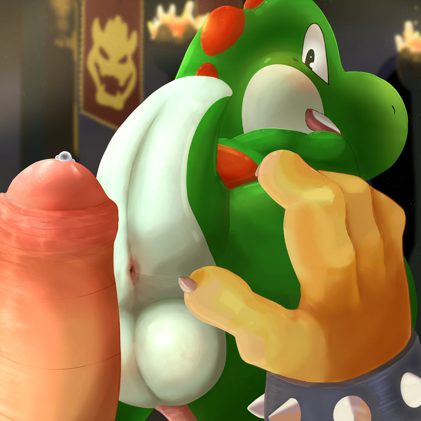 bowser and yoshi (mario bros and etc) created by orionsmaniac (artist)