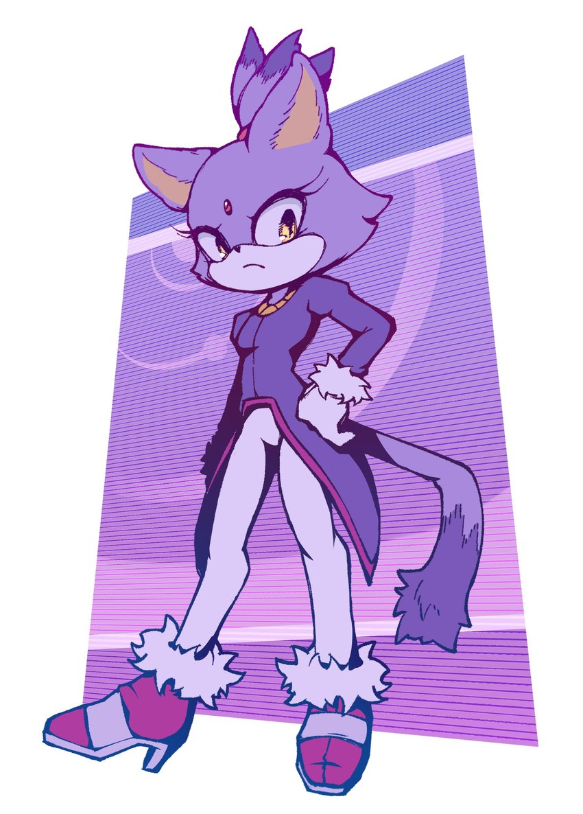 blaze the cat (sonic the hedgehog (series) and etc) created by lambcaster