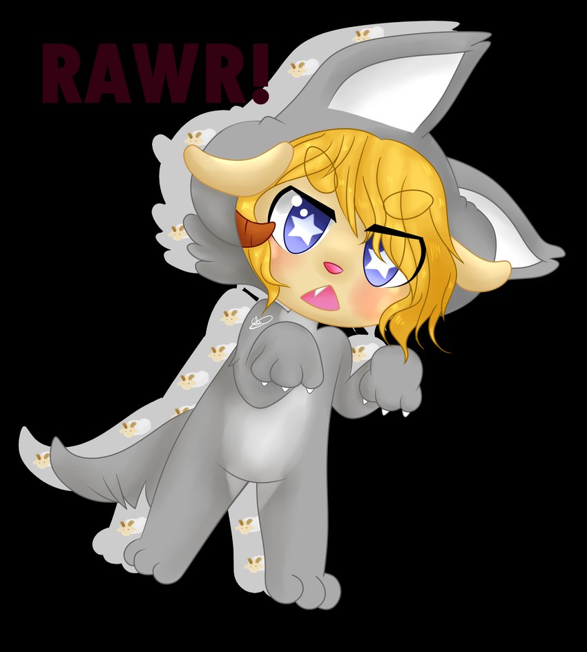 blonde_hair blue_eyes clothing fangs female hair horn kigurumi onesie open_mouth pajamas pupils shadow single_tooth solo symbol-shaped_pupils teeth text unusual_pupils shadydayz kadalyn_(kadalyn) animal_humanoid bovid bovid_humanoid caprine caprine_humanoid humanoid mammal mammal_humanoid sheep_humanoid alpha_channel english_text hi_res