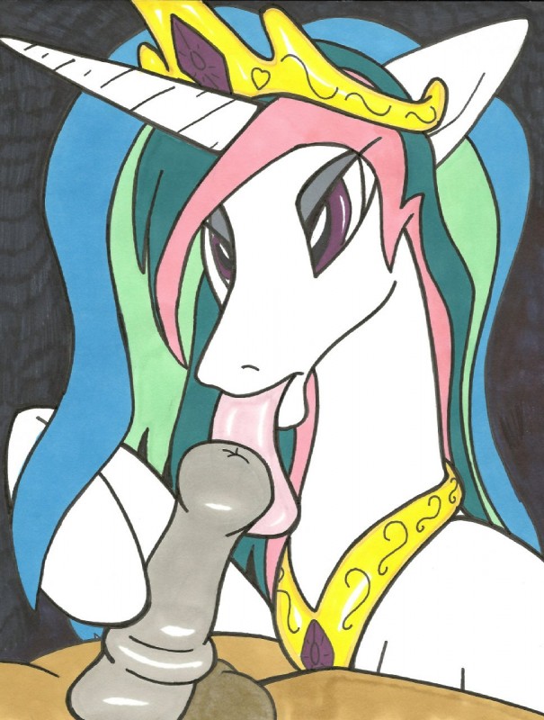 princess celestia (friendship is magic and etc) created by anubislaughed