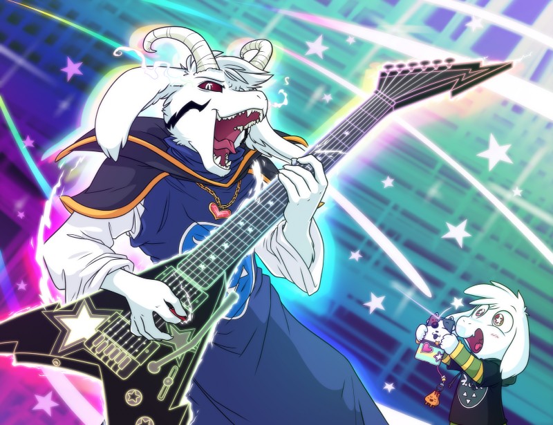 asriel dreemurr and asriel dreemurr (undertale (series) and etc) created by goatanimedatingsim