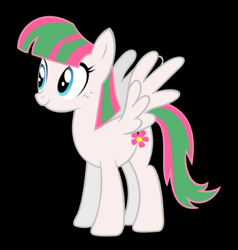 blue_eyes cutie_mark feathered_wings feathers female feral flower green_hair hair multicolored_hair pink_body pink_feathers pink_hair plant solo tail two_tone_hair wings unknown_artist friendship_is_magic hasbro my_little_pony mythology blossomforth_(mlp) equid equine mammal mythological_creature mythological_equine pegasus alpha_channel