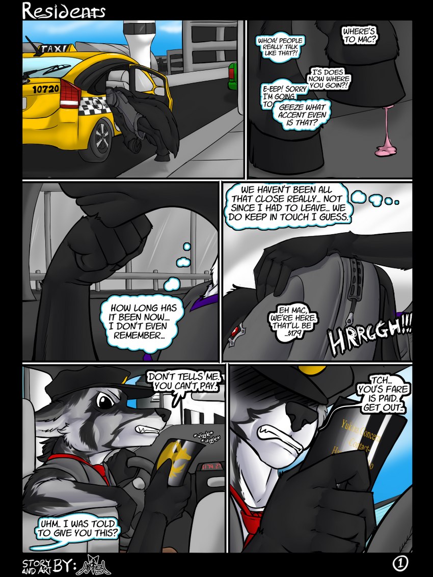 airport anthro backpack business_card chewing_gum commercial_vehicle dialogue hooves inner_monologue male public public_transportation residents solo taxicab text thinking travel vehicle vehicle_for_hire ajizza_(artist) ajizza_(ajizza) canid canine equid equine fox hybrid mammal zebra 3:4 comic english_text hi_res andromorph_(lore)