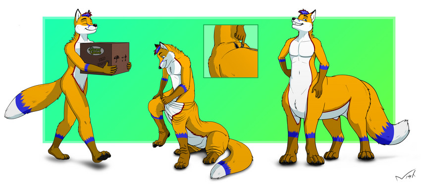 5_fingers anthro anthro_to_taur base_one_layout basic_sequence blue_body blue_fur box claws clothing container costume fingers four_frame_image four_frame_sequence fur furry_wearing_fursuit fursuit linear_sequence male multicolored_body multicolored_fur multiple_poses one_row_layout orange_body orange_fur pose solo taurification taurified taursuit transformation transformation_sequence white_body white_fur nisharu barteck_(daniel156161) daniel156161_(character) canid canid_taur canine canine_taur fox fox_taur mammal mammal_taur taur 2020 hi_res sequence