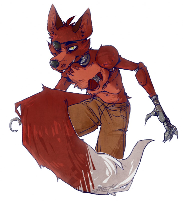 foxy (five nights at freddy's and etc) created by blasticheart (artist)