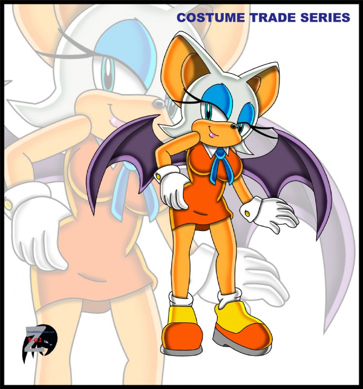 anthro biped blue_eyes clothing cosplay female footwear gloves half-closed_eyes handwear narrowed_eyes shoes solo text wings zeta_r-02 sega sonic_the_hedgehog_(series) rouge_the_bat bat mammal english_text unavailable_at_source