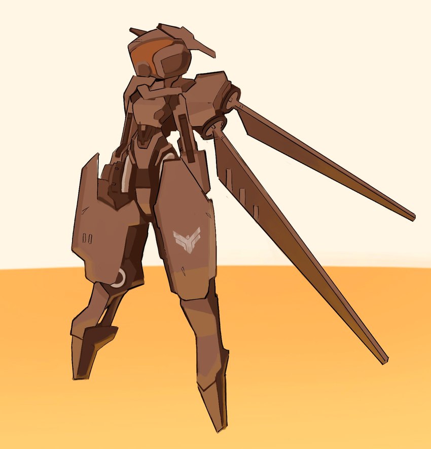 aircraft anthro biped brown_body curvy_figure featureless_chest featureless_crotch female huge_thighs looking_aside machine mechanical_wings ornithopter segmented_body simple_background small_waist solo thick_thighs three-quarter_view vehicle visor_helmet wasp_waist painedpinata dune_(series) aircraft_humanoid humanoid living_aircraft living_machine living_vehicle robot robot_humanoid 2024 hi_res