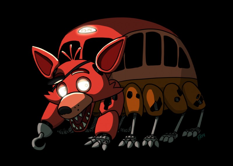 ambiguous_gender bus commercial_vehicle decapod exposed_endoskeleton eye_patch eyewear hook hook_hand looking_at_viewer machine open_mouth pirate public_transportation sharp_teeth simple_background solo teeth text transparent_background vehicle vehicle_for_hire forte-girl7 five_nights_at_freddy's ghibli my_neighbor_totoro scottgames catbus foxy_(fnaf) animatronic canid canine fox mammal robot alpha_channel crossover english_text