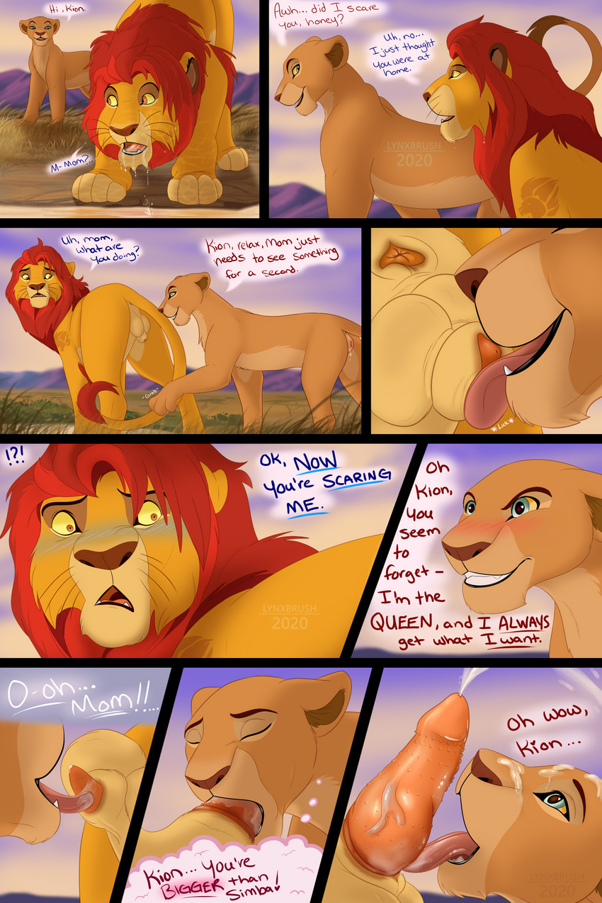 kion and nala (the lion guard and etc) created by lynxbrush