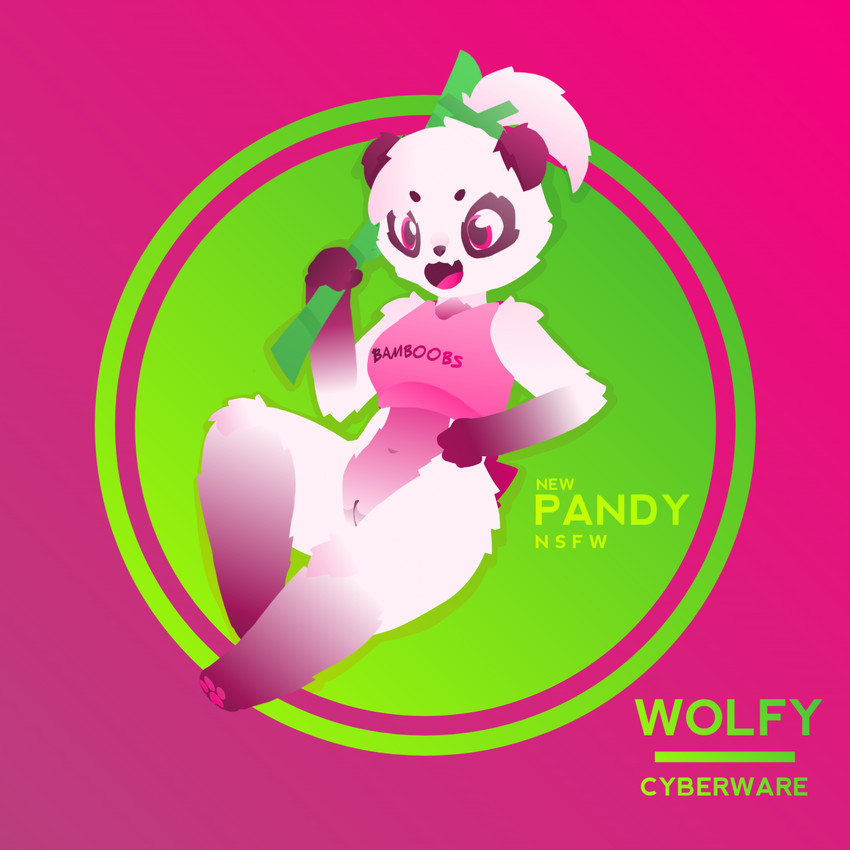 anthro female genitals pussy solo wolfy_cyberware pandy bear giant_panda mammal 1:1 absurd_res hi_res