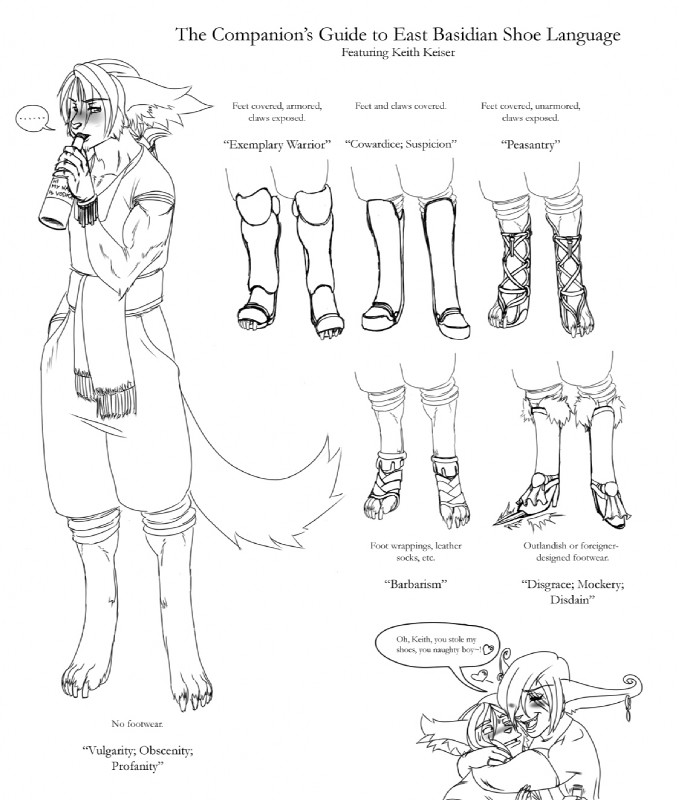 alcohol anthro beverage bottomwear clothed clothing dialogue food footwear furgonomics group hug male pants shirt shoes tail text topwear vodka jmadoc twokinds keith_keiser nickolai_alaric basitin mammal english_text hi_res monochrome