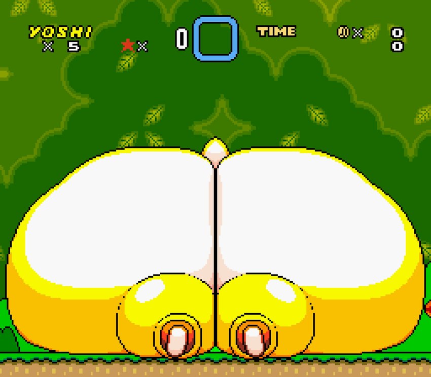 big_butt butt gameplay_mechanics huge_butt hyper hyper_butt male solo chip_at_night mario_bros nintendo gale_(chip_at_night) yellow_yoshi yoshi gale_(disambiguation) digital_media_(artwork) hi_res pixel_(artwork)