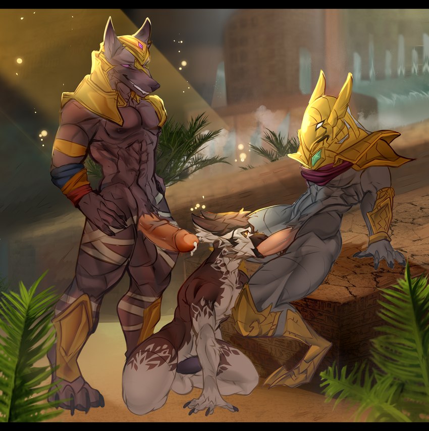 azir, ender riens, and nasus (league of legends and etc) created by ekagos