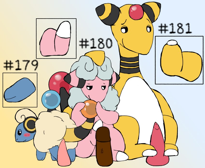 1_toe 2_toes ambiguous_gender erection feet feral foot_fetish foot_play footjob genitals group hashtag id_number male number on_model penis sex simple_background tapering_penis text toes secretsableye nintendo pokemon ampharos flaaffy generation_2_pokemon mareep pokemon_(species) digital_media_(artwork) hi_res