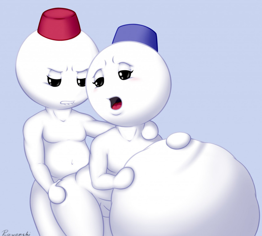 anal balls barely_visible_balls barely_visible_genitalia barely_visible_pussy blush clenched_teeth clothing duo fez genitals hat headgear headwear humanoid_genitalia humanoid_penis male male/male navel not_furry nude nude_humanoid nude_male open_mouth penis pussy snow snowball snowman teeth rawenski snow_bros. nick_(snow_bros.) tom_(snow_bros.) elemental_creature elemental_humanoid humanoid mineral_fauna mineral_humanoid snow_creature snow_humanoid 2015 digital_drawing_(artwork) digital_media_(artwork) signature